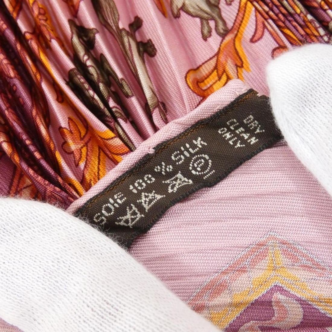 Hermes pleated scarf muffler - 5