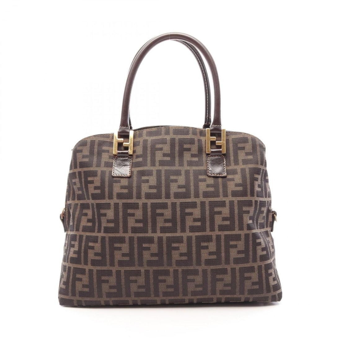 Fendi Zucca Tote Bag Handbag Canvas Leather Women's Brown/Black: --- Catalog ---Category: SizeSize (HxWxD): 26cm x 32cm x 13cm / 10.23'' x 12.59'' x 5.11''Category: DesignType: Handbag, Tote bagColor: Black, BrownGender: WomenMaterial: Canvas , Leather Category: Ge