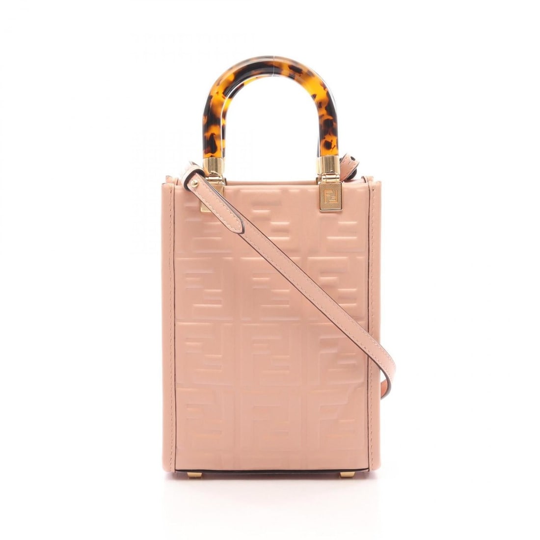 Fendi Sunshine Shopper Mini 2-Way Handbag, Leather, Women's, Pink (8BS051): --- Catalog ---Category: SizeSize (HxWxD): 17cm x 13cm x 5.5cm / 6.69'' x 5.11'' x 2.16''Category: DesignType: HandbagColor: PinkGender: WomenMaterial: Leather Category: GeneralMPN: 8BS051Brand: Fendi