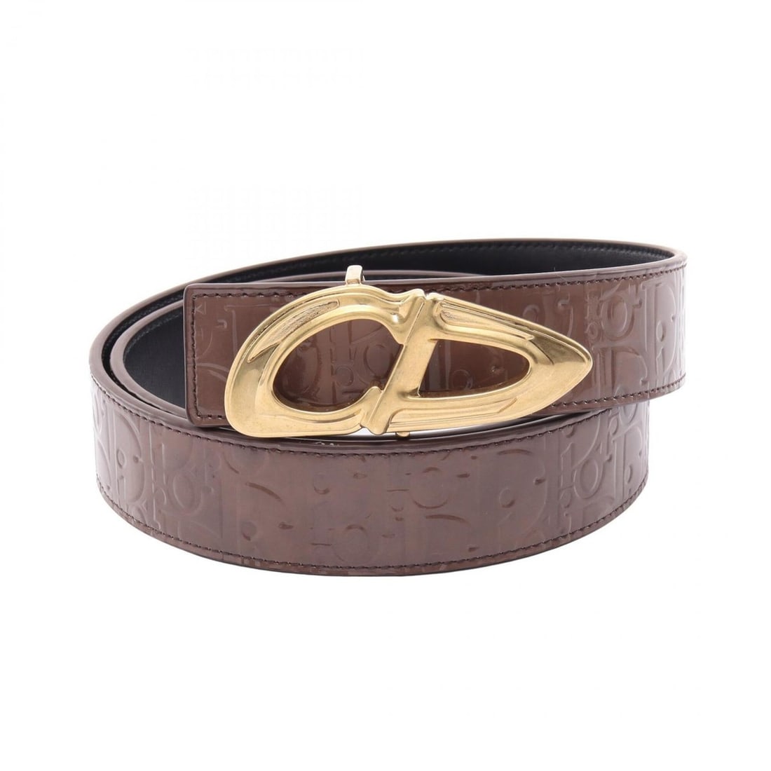 Christian Dior Dior Oblique Reversible Belt, Patent Leather, Men's, Gray: --- Catalog ---Category: SizeLength: 90cm - 100cm / 35.43'' - 39.36''Category: DesignType: Standard beltColor: GrayGender: MenLeather/Fur Type: Patent leatherMaterial (Strap): Leather Category: Genera