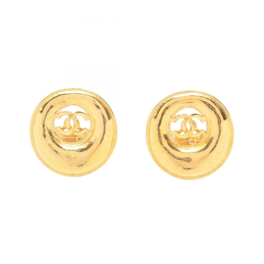 Chanel Coco Mark Earrings, Gold Plated (GP), Women's, Tone: --- Catalog ---Category: SizeSize (HxWxD): 30.00mm x 30.00mm / 1.18'' x 1.18''Category: DesignType: Clip earringsColor: GoldGender: WomenMaterial: Gold platingCategory: GeneralBrand: Chanel--- Item