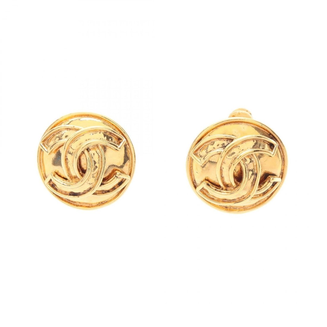 Chanel Coco Mark Earrings, Gold Plated (GP), Women's, Tone: --- Catalog ---Category: SizeSize (HxWxD): 24.00mm x 24.00mm / 0.94'' x 0.94''Category: DesignType: Clip earringsColor: GoldGender: WomenMaterial: Gold platingCategory: GeneralBrand: Chanel--- Item