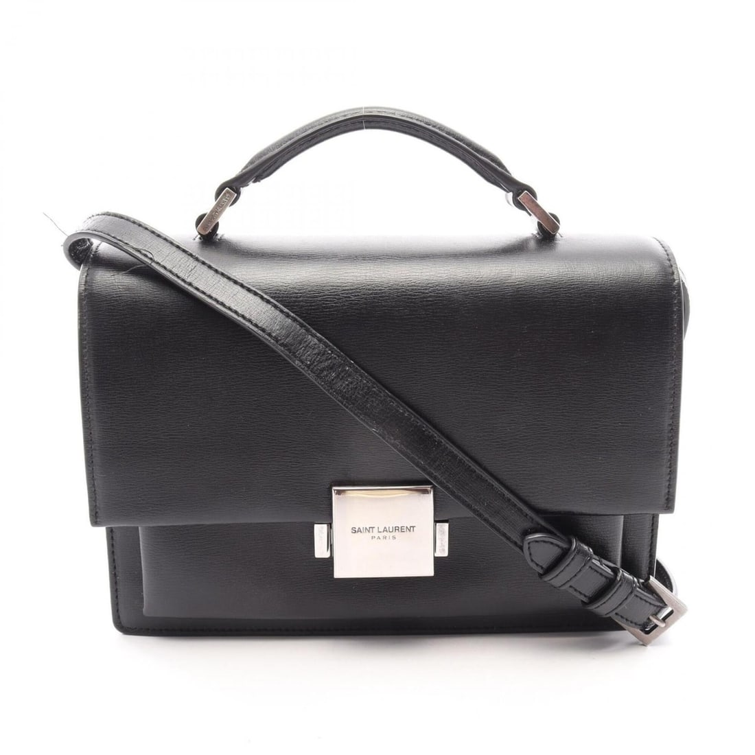 Yves Saint Laurent Saint Laurent Paris Belchasse Medium 2-Way Shoulder Bag/Handbag, Leather,: --- Catalog ---Category: SizeSize (HxWxD): 15cm x 22cm x 6.5cm / 5.9'' x 8.66'' x 2.55''Category: DesignType: Handbag, Shoulder bagColor: BlackGender: WomenMaterial: Leather Category: GeneralBrand: Sa