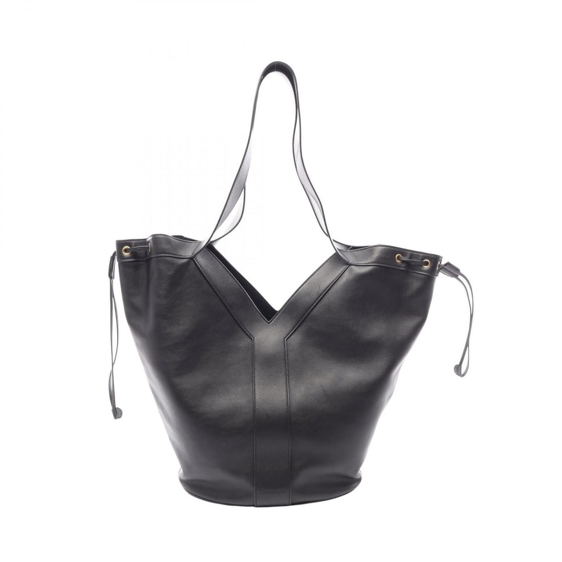 Yves Saint Laurent Saint Laurent Paris Y Hobo Tote Bag Handbag Leather Women's Black 833160 (1 of 14)