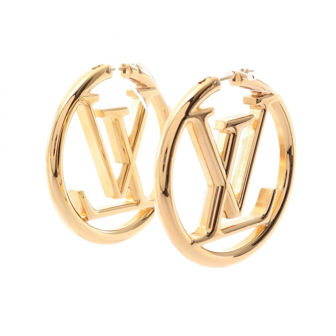 Louis Vuitton LOUIS VUITTON Boucles d'Oreilles Hoop Louise Earrings Jewelry GP (Gold Plated) Women's: --- Catalog ---Category: SizeSize (HxWxD): 50.00mm x 50.00mm / 1.97'' x 1.97''Category: DesignType: Stud earringsColor: GoldGender: WomenMaterial: Gold platingCategory: GeneralMPN: M64288Brand: Louis 