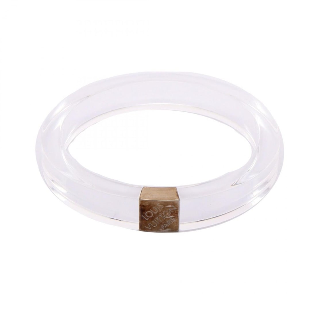 Louis Vuitton Nightclubber PM Bangle, Plastic and Metal, Women's, Clear/Silver, M92200: --- Catalog ---Category: DesignType: BangleColor: Clear, SilverGender: WomenMaterial: Metal, PlasticCategory: GeneralMPN: M92200Brand: Louis Vuitton--- Item List ---Section: ConditionRanking: Rank A U