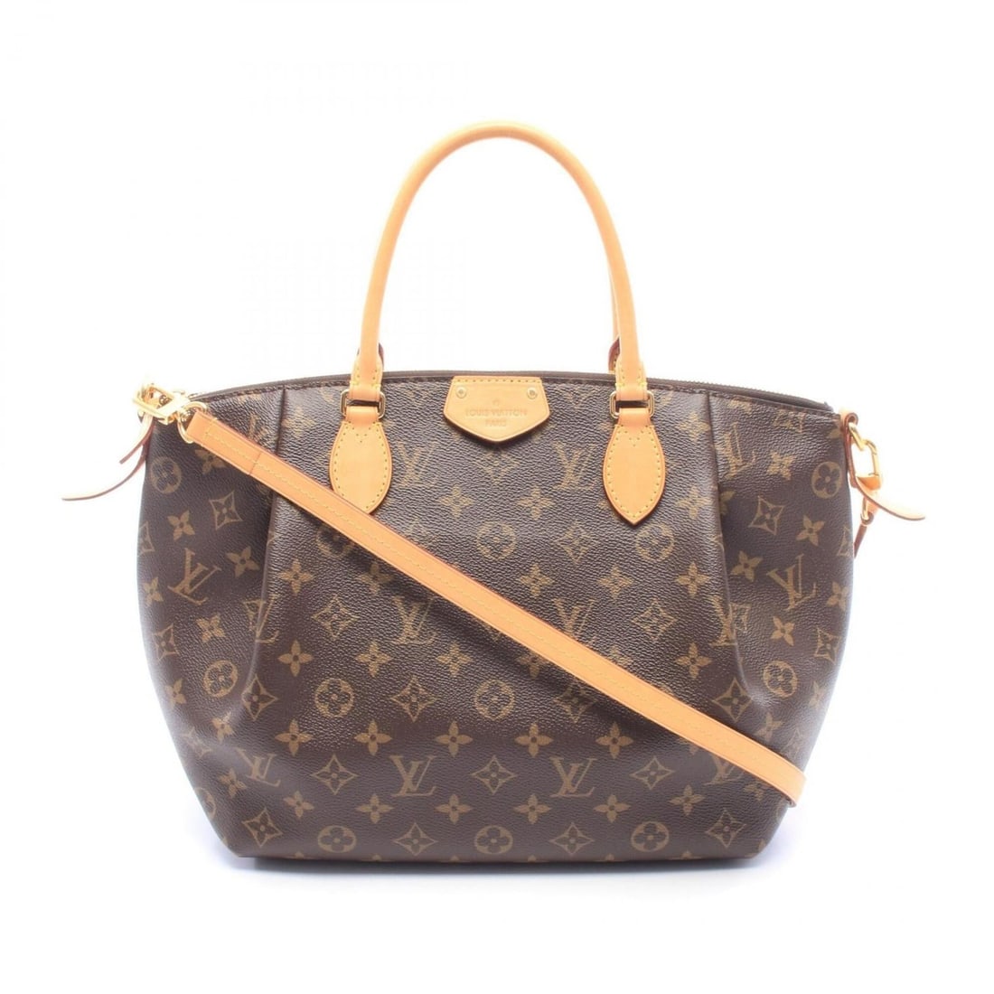 Louis Vuitton Turenne MM Monogram 2-Way Handbag, Coated Canvas Leather, Women's, Brown, M48814: --- Catalog ---Category: SizeSize (HxWxD): 26cm x 27cm x 13cm / 10.23'' x 10.62'' x 5.11''Category: DesignType: HandbagColor: BrownGender: WomenMaterial: PVC , Leather Category: GeneralMPN: M48814Bran