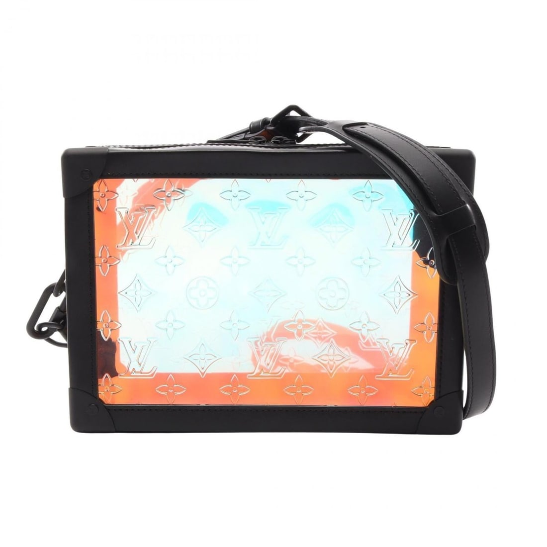 Louis Vuitton Soft Trunk Shoulder Bag/Handbag, Coated Canvas and Leather, Monogram Prism, Women's,: --- Catalog ---Category: SizeSize (HxWxD): 17.5cm x 24.5cm x 9.5cm / 6.88'' x 9.64'' x 3.74''Category: DesignType: Handbag, Shoulder bagColor: Black, Multi-colorGender: WomenMaterial: Coated canvas ,