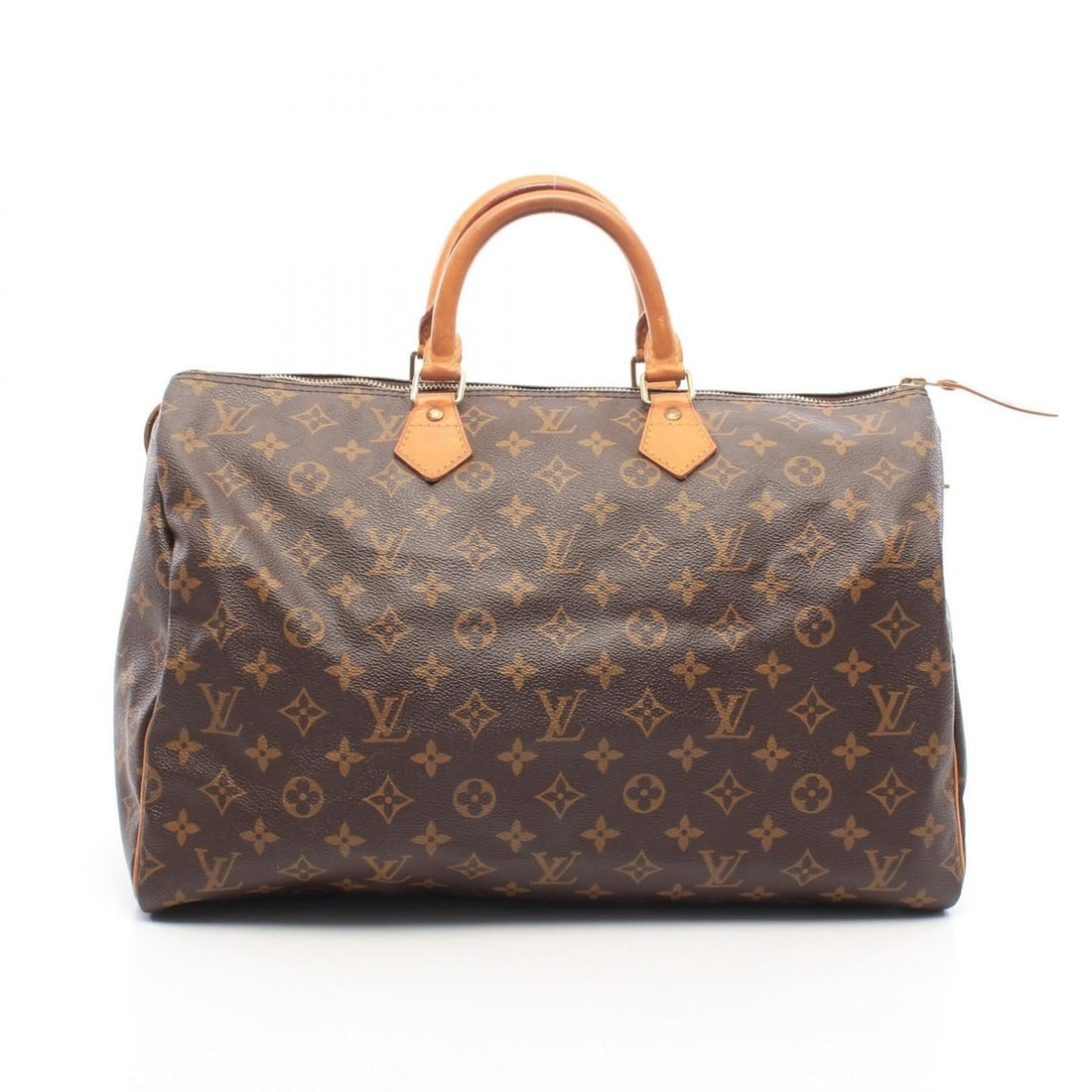 Louis Vuitton Speedy 40 Monogram Handbag, Coated Canvas and Leather, Pattern, Women's, Brown, M41522: --- Catalog ---Category: SizeSize (HxWxD): 25cm x 40cm x 19cm / 9.84'' x 15.74'' x 7.48''Category: DesignType: HandbagColor: BrownGender: WomenMaterial: PVC , Leather Category: GeneralMPN: M41522Brand