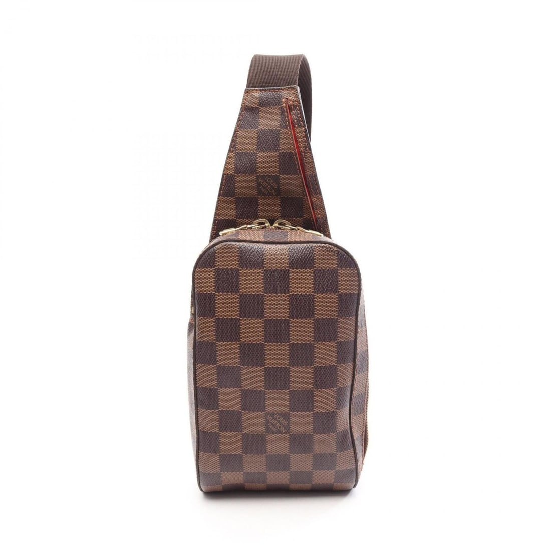 Louis Vuitton Geronimos Damier Ebene Waist Bag/Body Bag/Handbag, Coated Canvas, Men's/Women's,: --- Catalog ---Category: SizeSize (HxWxD): 19cm x 11.5cm x 5cm / 7.48'' x 4.52'' x 1.96''Category: DesignType: Fanny pack, HandbagColor: BrownGender: Men,WomenMaterial: Coated canvas Category: