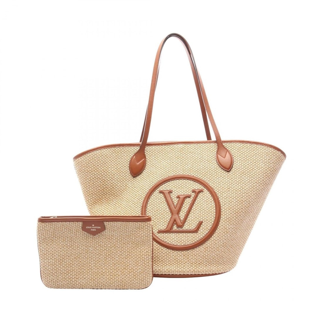 Louis Vuitton Saint Jacques Tote Bag Handbag, Knit Raffia, Women's, Beige/Brown, M59963: --- Catalog ---Category: SizeSize (HxWxD): 34cm x 27cm x 18cm / 13.38'' x 10.62'' x 7.08''Category: DesignType: Handbag, Pouch, Tote bagColor: Beige, BrownGender: WomenMaterial: Knit , Raffia Category