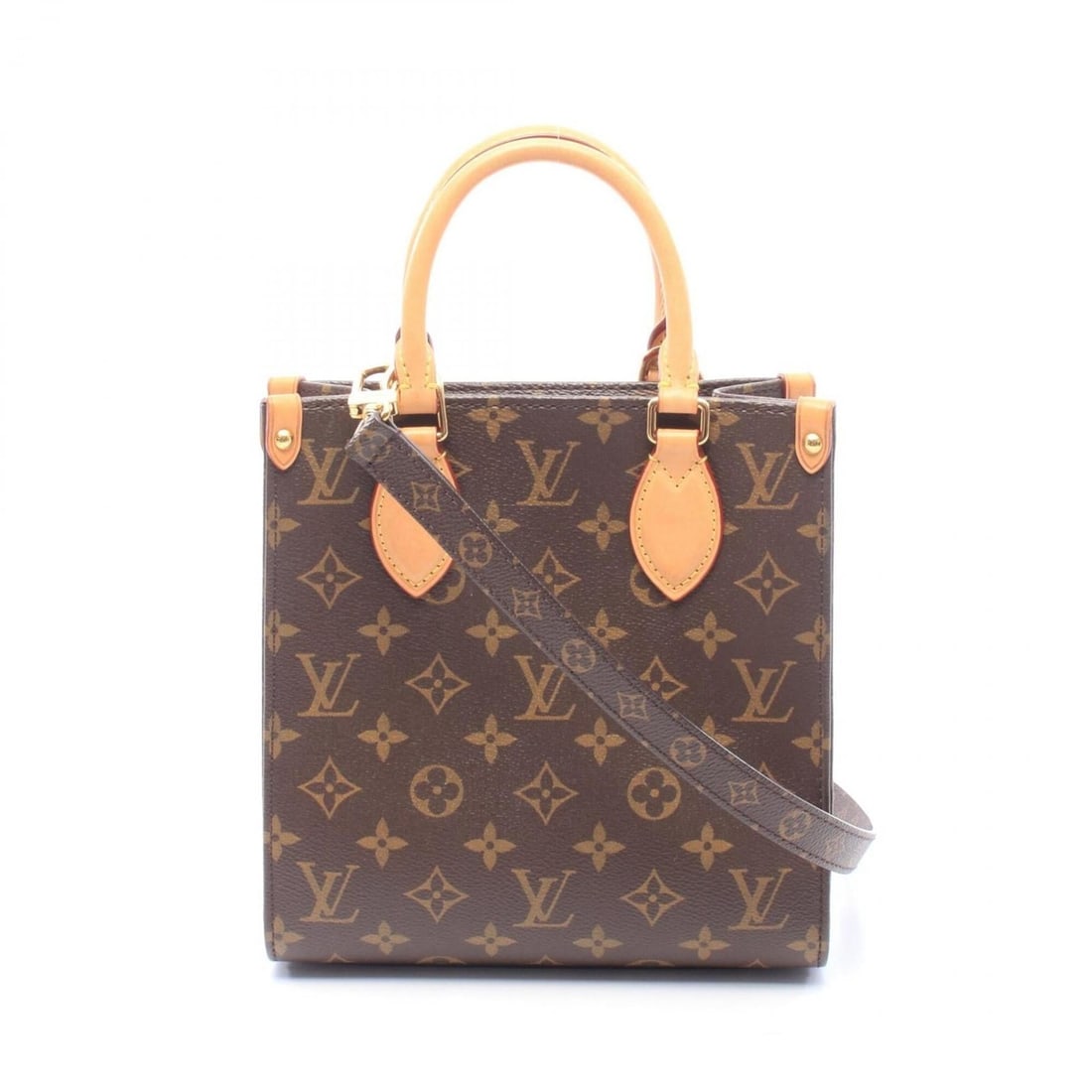 Louis Vuitton Sac Plat BB Monogram 2-Way Handbag, Coated Canvas Leather, Women's, Brown, M46265: --- Catalog ---Category: SizeSize (HxWxD): 22cm x 21.5cm x 9cm / 8.66'' x 8.46'' x 3.54''Category: DesignType: HandbagColor: BrownGender: WomenMaterial: PVC , Leather Category: GeneralMPN:
