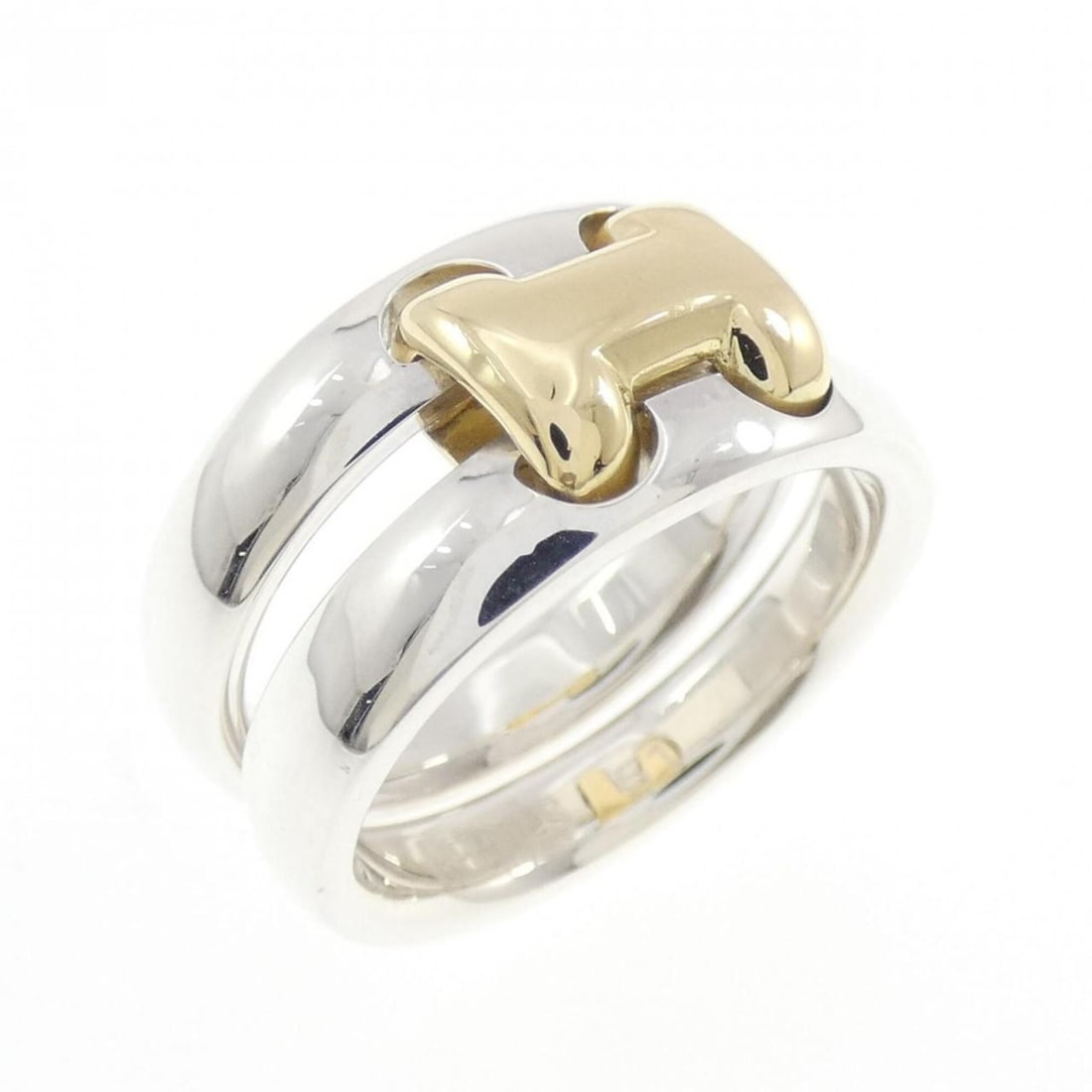 Hermes Hermès Olympe Ring: --- Catalog ---Category: SizeWidth: 9.3mm / 0.37''Weight: 8.8g / 0.31oz.JP Size: 11US Size: 6Category: DesignType: Band ringGender: WomenCategory: GeneralBrand: Hermes--- Item List ---Section: