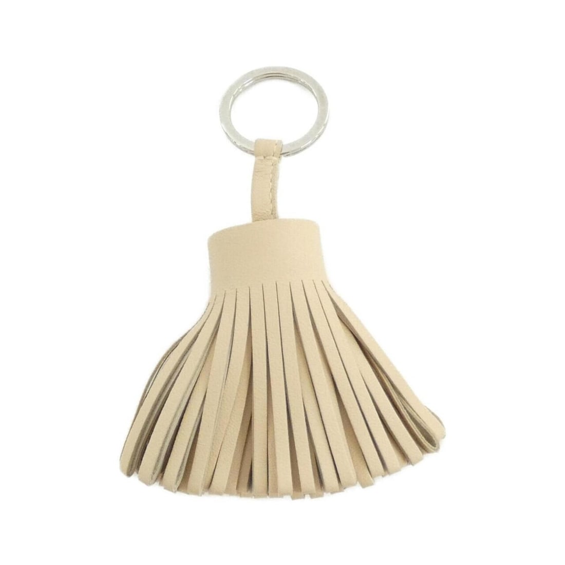 Hermes Carmen 077894CJ Keyring: --- Catalog ---Category: DesignType: KeyringColor: ParcheminGender: Women,MenMaterial: Agneau MiloCategory: GeneralLine: CarmenBrand: Hermes--- Item List ---Section: ConditionRanking: Rank A Used - A