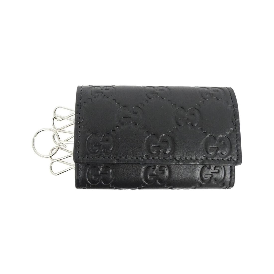 Gucci 779824 CWC1N Key Case: --- Catalog ---Category: DesignType: KeycaseColor: BlackGender: Men,WomenMaterial: Leather Category: GeneralMPN: 779824 CWC1NBrand: GucciCategory: Physical PropertiesSize (HxWxD): 6cm x 9.5cm x 2cm / 