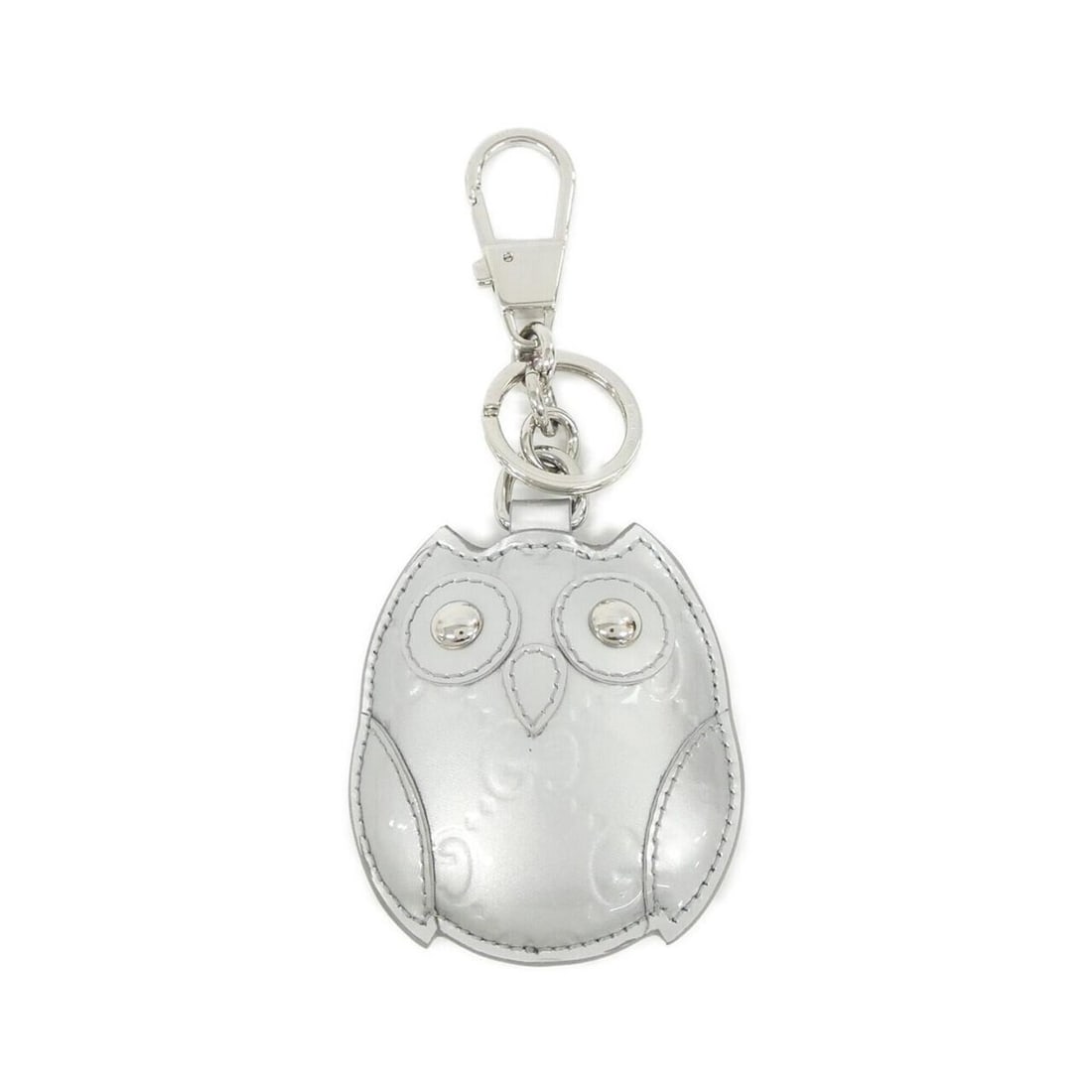 Gucci 853476 JAAKK Keyring: --- Catalog ---Category: DesignType: KeyringColor: SilverGender: Men,WomenMaterial: Patent leatherCategory: GeneralMPN: 853476 JAAKKBrand: Gucci--- Item List ---Section: ConditionRanking: Rank A Used 