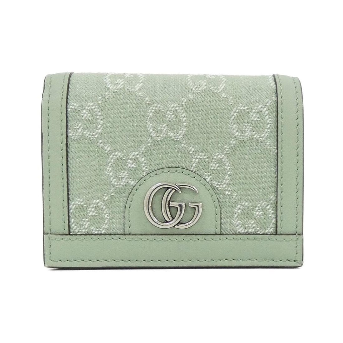 Gucci OPHIDIA 523155 FAC8H Wallet: --- Catalog ---Category: SizeSize (HxWxD): 8cm x 11cm x 3cm / 3.14'' x 4.33'' x 1.18''Category: DesignType: Wallet (bi-fold)Color: Green, Pale greenGender: WomenMaterial: Denim , Leather Category: Gen