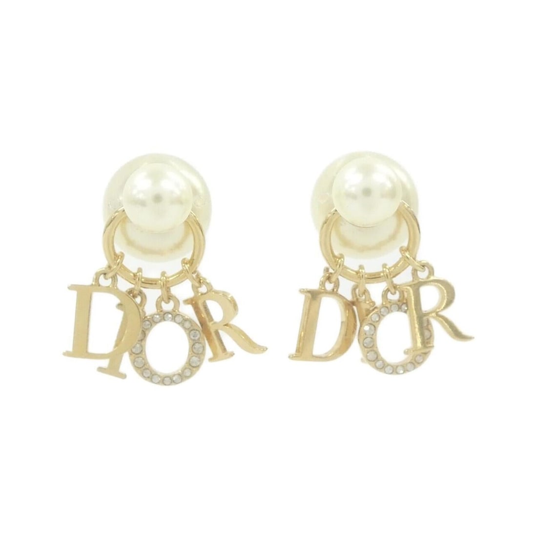 Christian Dior Tribal E1411TRICY Earrings: --- Catalog ---Category: SizeSize (HxWxD): 30.00mm x 25.00mm / 1.18'' x 0.98''Category: DesignType: Stud earringsColor: Clear, Gold, WhiteGender: WomenSingle earring: YesCategory: GeneralMPN: E1411TRI