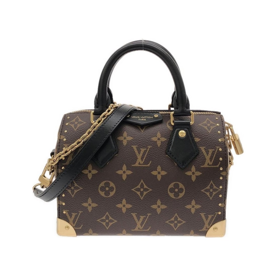 Louis Vuitton Monogram Reverse Speedy Trunk 20cm M13146 Boston Bag: --- Catalog ---Category: SizeSize (HxWxD): 16cm x 20.5cm x 11cm / 6.29'' x 8.07'' x 4.33''Category: DesignType: Boston bagColor: MarronGender: Men,WomenMaterial: Coated canvas Hardware Color: GoldCate