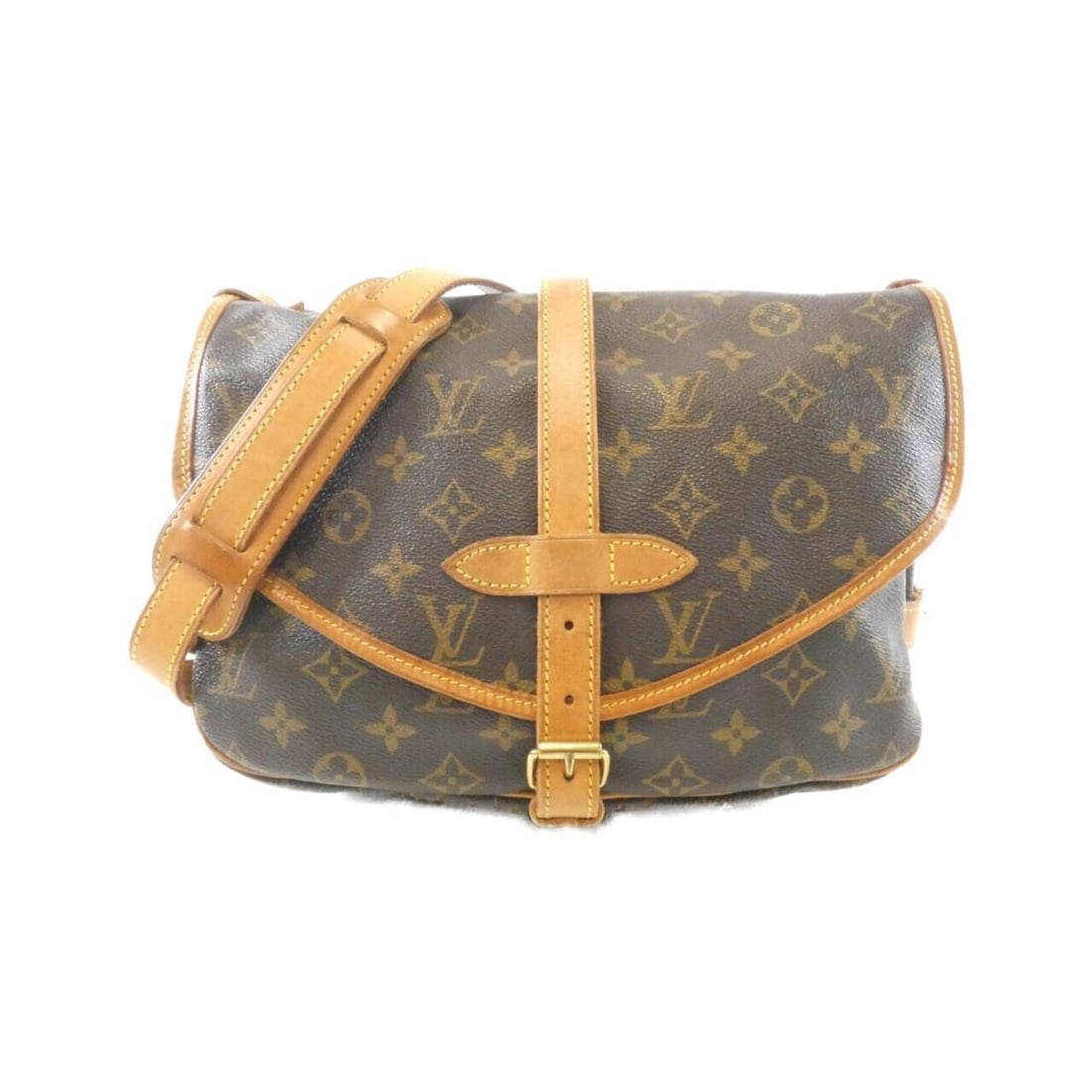 Louis Vuitton Monogram Saumur 30cm M42256 Shoulder Bag: --- Catalog ---Category: SizeSize (HxWxD): 20cm x 28cm x 11cm / 7.87'' x 11.02'' x 4.33''Category: DesignType: Shoulder bagColor: MarronGender: WomenMaterial: Coated canvas Hardware Color: GoldCategor