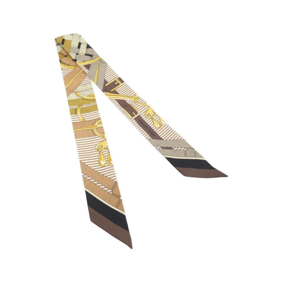Hermes MORS A JOUETS CHEMISE Twilly 063419S Scarf Muffler: --- Catalog ---Category: SizeSize (LxW): 5cm x 86cm / 1.96'' x 33.85''Category: DesignType: ScarfColor: BrownGender: Men,WomenMaterial: Silk Category: GeneralMPN: 063419SBrand: Hermes--- Item List