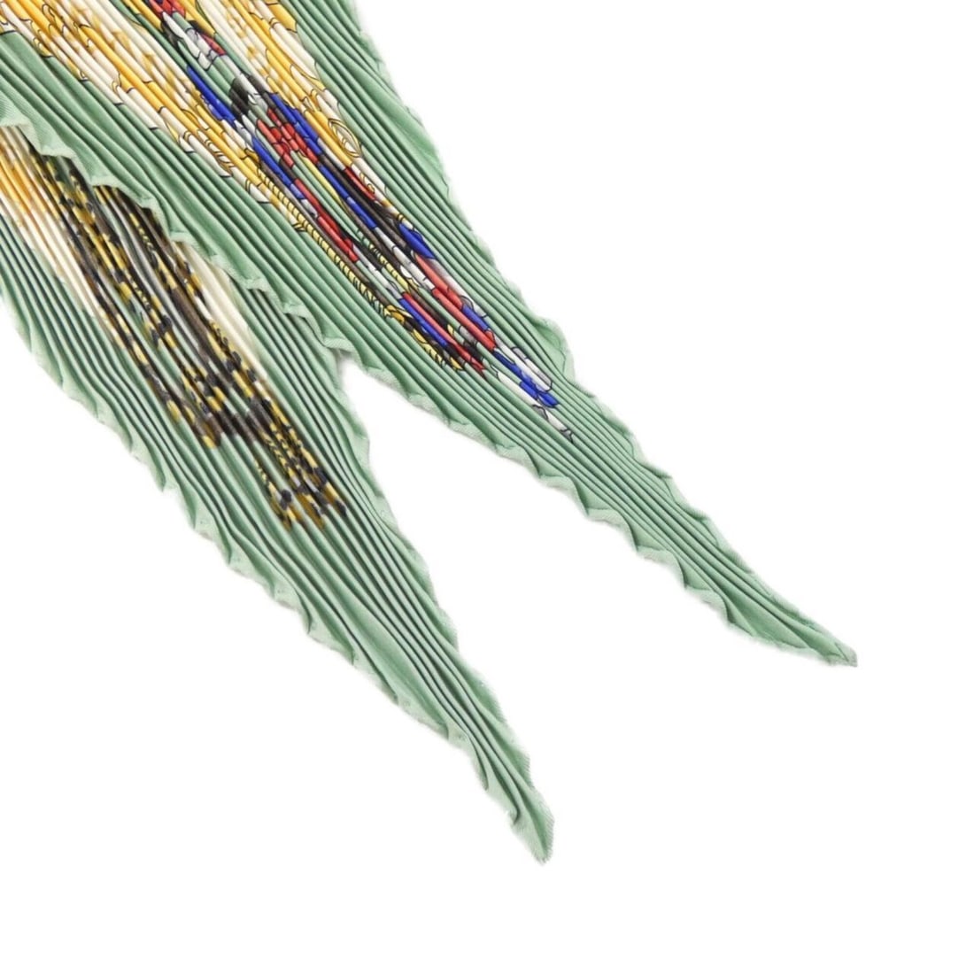 Hermes pleated scarf muffler - 2