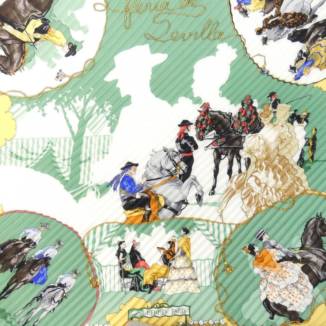 Hermes pleated scarf muffler - 3