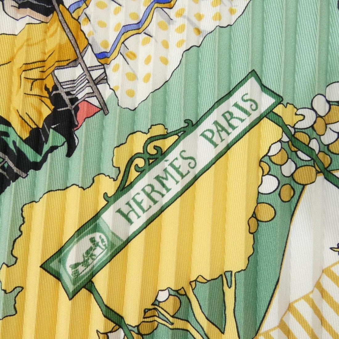 Hermes pleated scarf muffler - 4