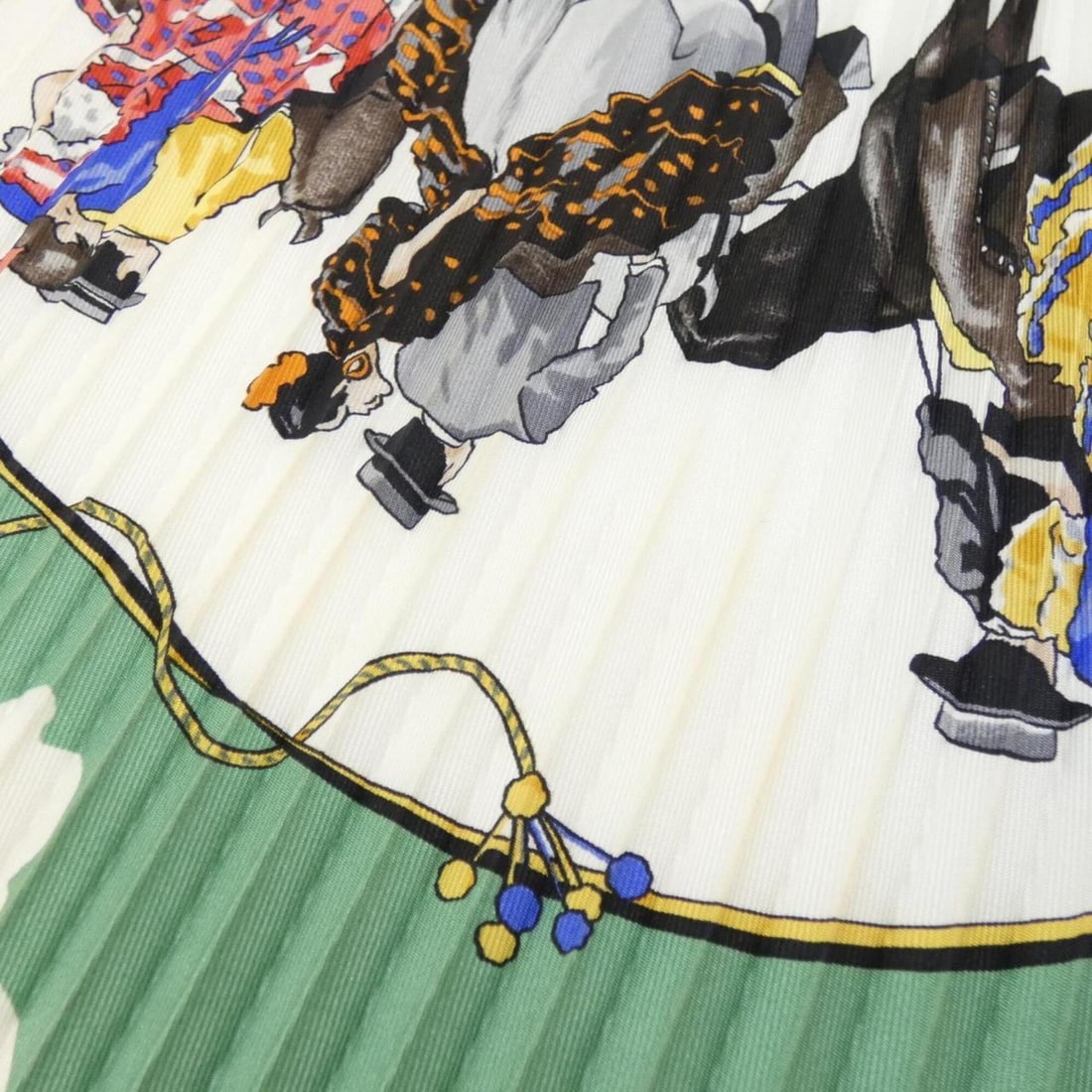 Hermes pleated scarf muffler - 5