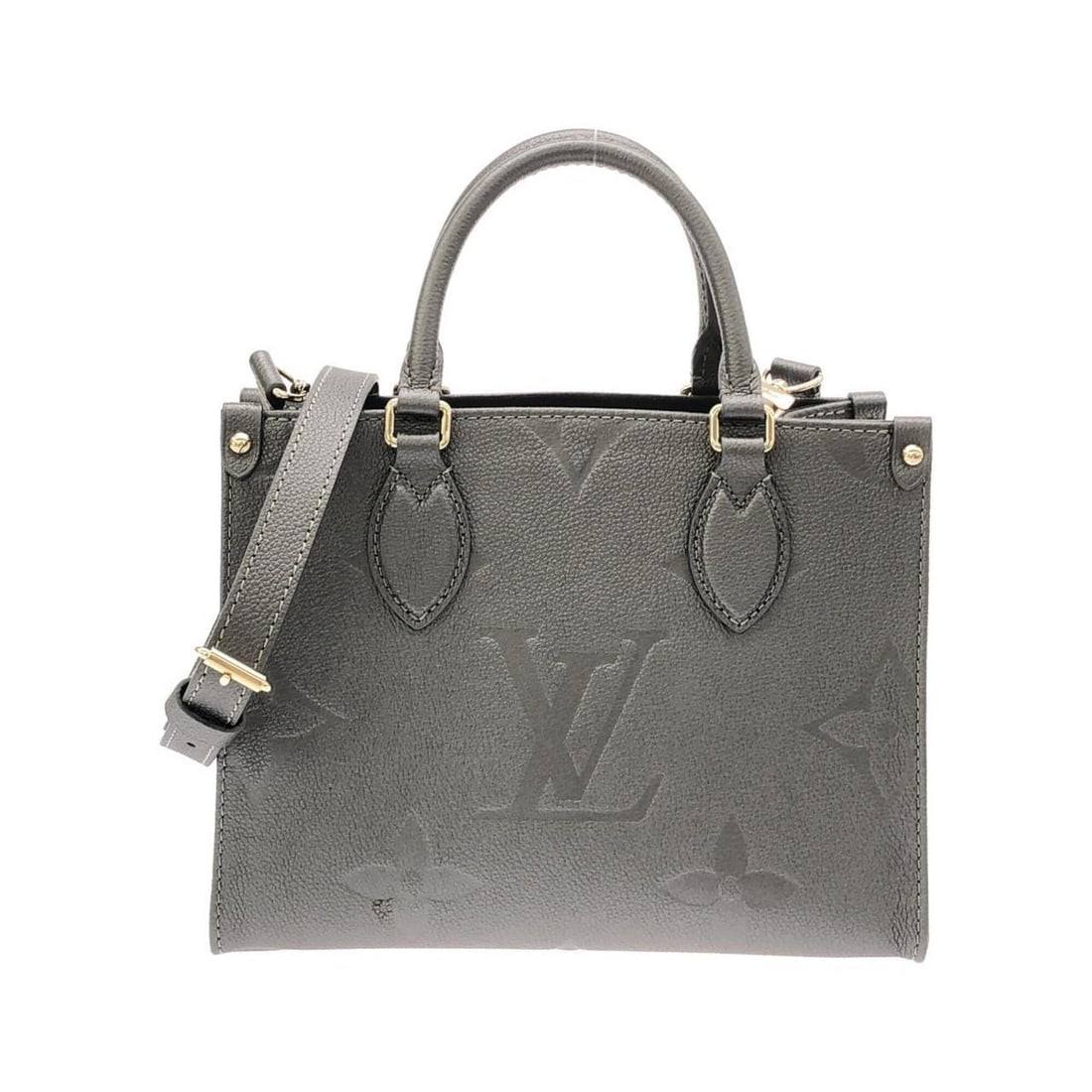 Louis Vuitton Monogram Empreinte (LV SKI) OnTheGo PM M12886 Handbag: --- Catalog ---Category: SizeSize (HxWxD): 20cm x 25cm x 10cm / 7.87'' x 9.84'' x 3.93''Category: DesignType: HandbagColor: Gunmetal, SilverGender: Women,MenMaterial: Leather Leather/Fur Type: Calfski