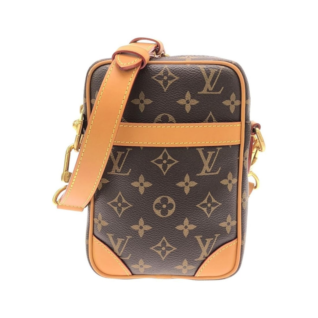 Louis Vuitton Monogram Archive Danube M14013 Handbag: --- Catalog ---Category: SizeSize (HxWxD): 21cm x 15cm x 5cm / 8.26'' x 5.9'' x 1.96''Category: DesignType: HandbagColor: BrownGender: Women,MenMaterial: Coated canvas Category: GeneralMPN: M14013Bran