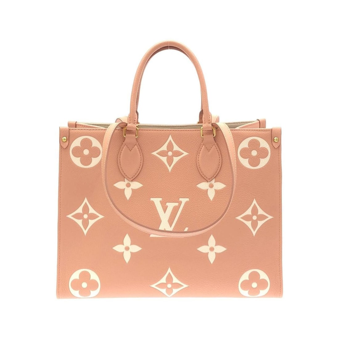 Louis Vuitton Bicolor Monogram Empreinte OnTheGo MM M46286 Handbag: --- Catalog ---Category: SizeSize (HxWxD): 27cm x 35cm x 14cm / 10.62'' x 13.77'' x 5.51''Category: DesignType: HandbagColor: Pink, RoseGender: Women,MenMaterial: Leather Leather/Fur Type: CalfskinCat
