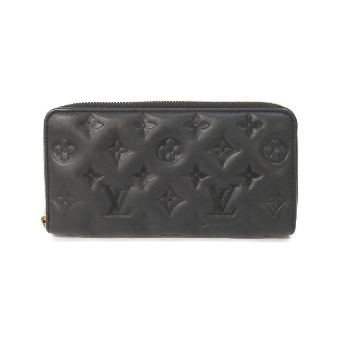 Louis Vuitton Coussin Zippy Wallet M81510: --- Catalog ---Category: SizeSize (HxWxD): 11cm x 20cm x 3cm / 4.33'' x 7.87'' x 1.18''Category: DesignType: Long wallet (bi-fold)Color: BlackGender: Women,MenMaterial: Leather Leather/Fur Type: Lambs