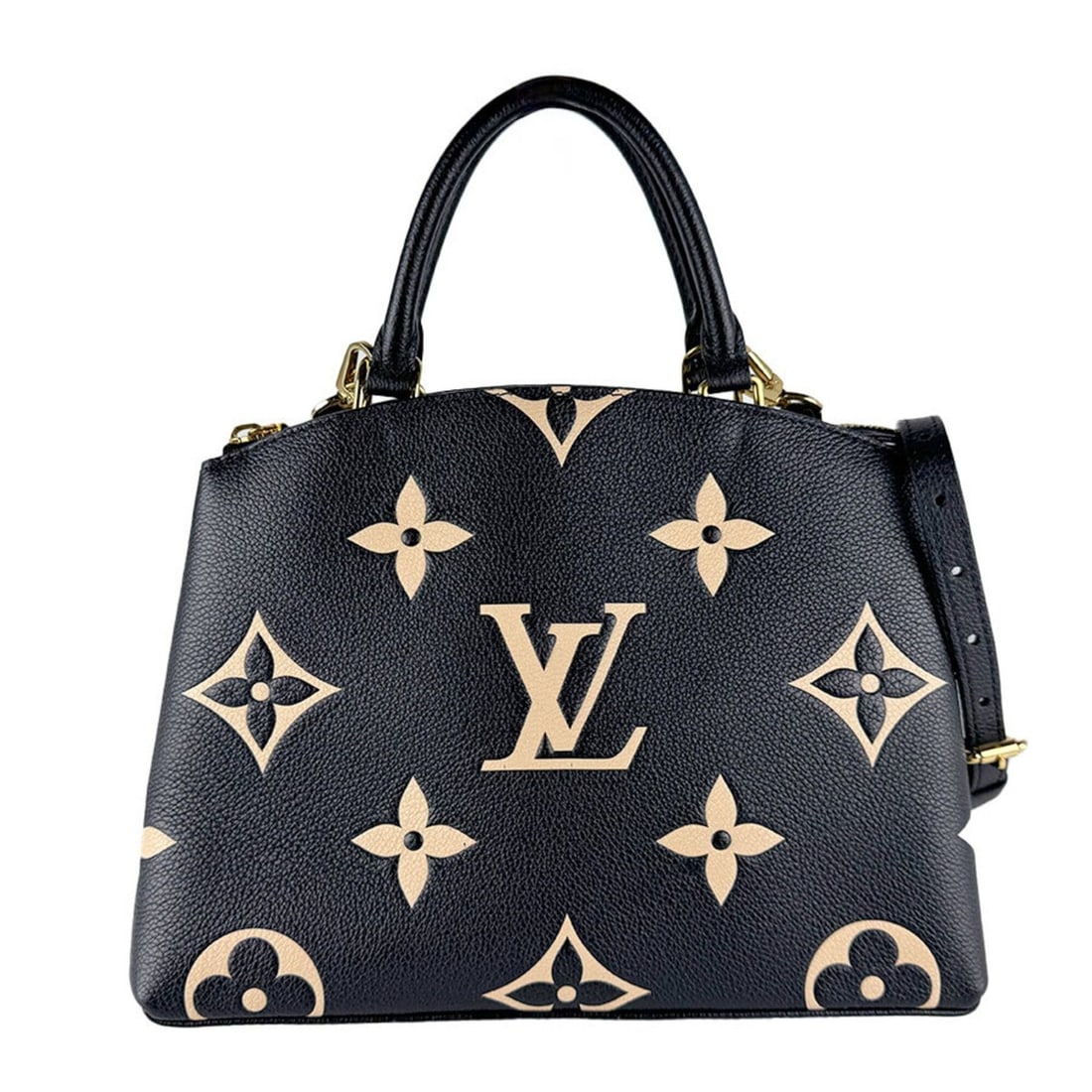 Louis Vuitton LOUIS VUITTON Handbag Shoulder Bag Monogram Empreinte Petit Palais PM Noir Beige: --- Catalog ---Category: SizeSize (HxWxD): 21cm x 29cm x 12cm / 8.26'' x 11.41'' x 4.72''Category: DesignType: Handbag, Shoulder bagColor: Beige, Monogram, NoirGender: WomenMaterial: Monogram Empreint