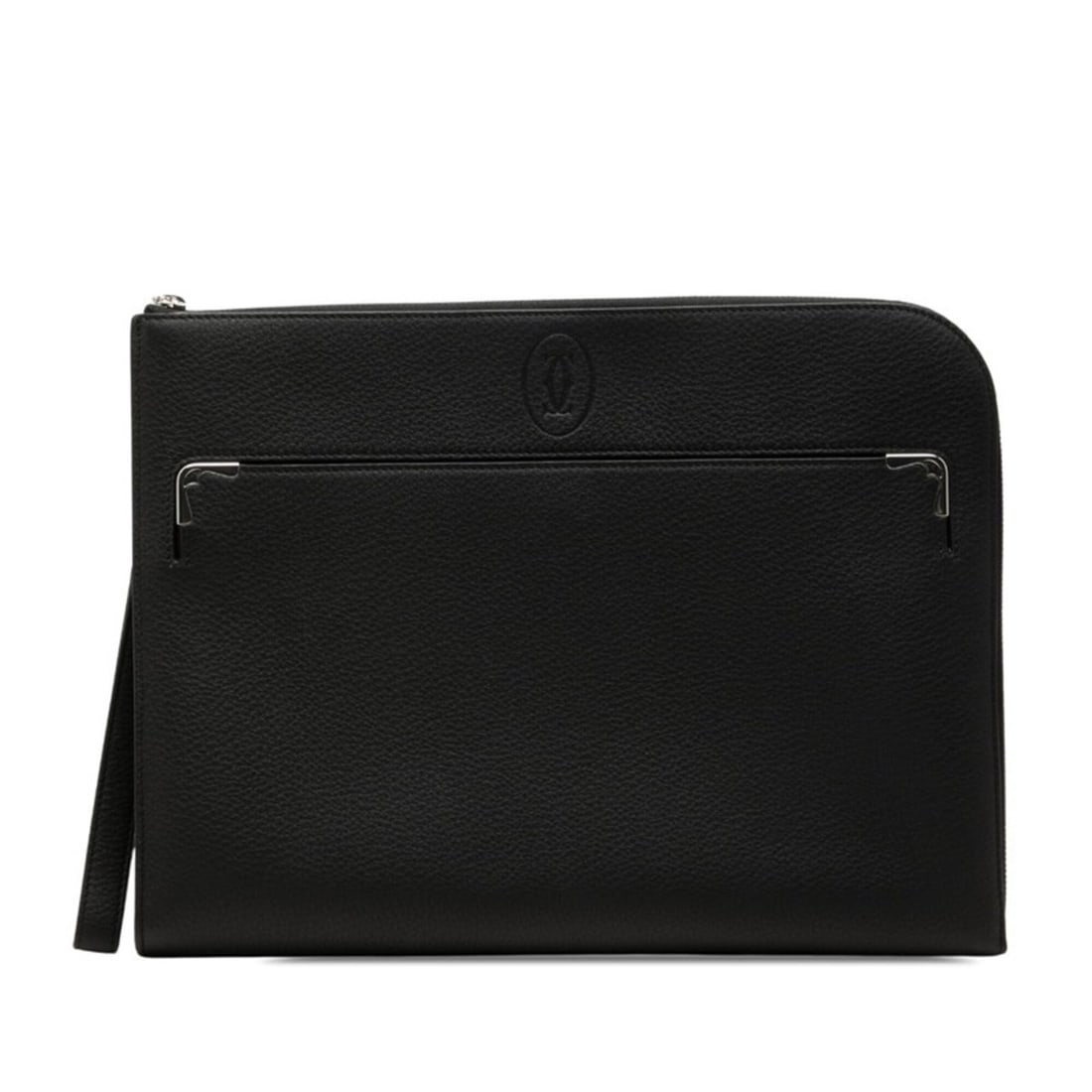 Cartier Must de Portfolio Bag Clutch Black Leather Men's CARTIER: --- Catalog ---Category: SizeSize (HxWxD): 25.5cm x 34.5cm x 3.5cm / 10.03'' x 13.58'' x 1.37''Category: DesignType: Clutch bagColor: BlackGender: MenClosure: ZipperMaterial: Leather Category: General