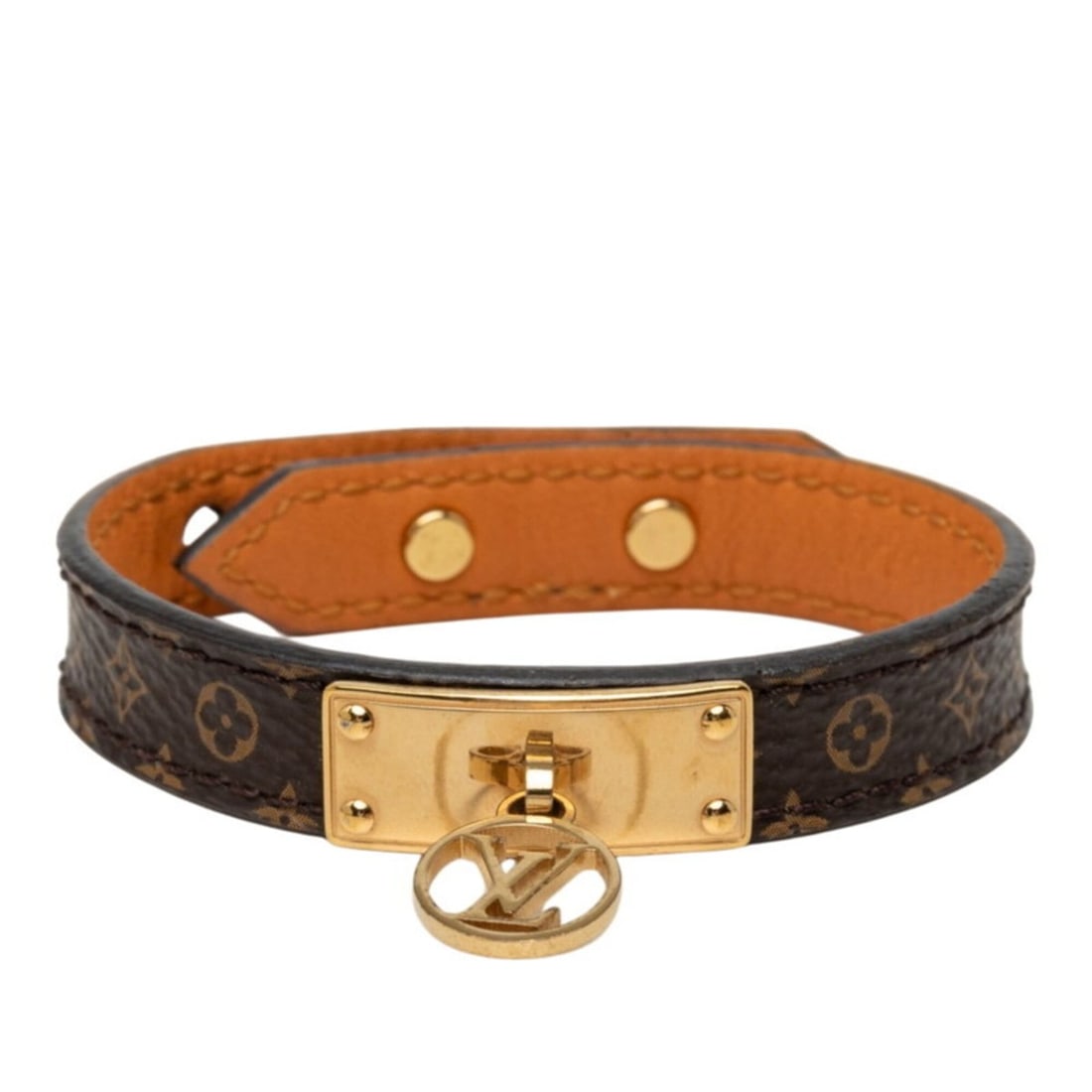 Louis Vuitton Bracelet Logomania M4150F Brown Leather Women's LOUIS VUITTON: --- Catalog ---Category: SizeWidth: 1cm / 0.39''Length: 14.5cm / 5.7''Total Length: 21.5cm / 8.46''Category: DesignType: Charm braceletColor: BrownGender: WomenMaterial: LeatherCategory: GeneralBrand:
