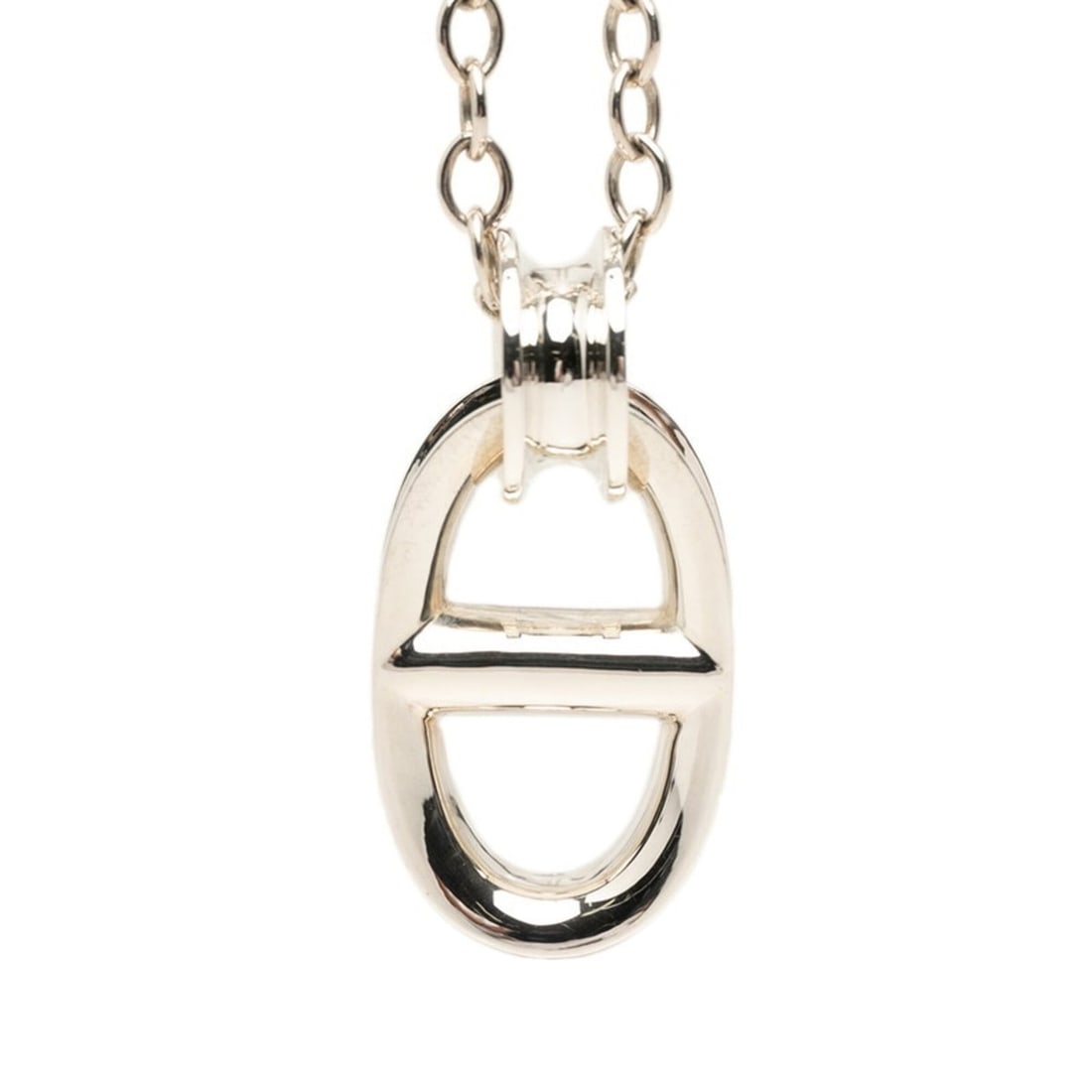 Hermes Reponse Large LG Chain Pendant Necklace, SV925 Silver, Women's HERMES (1 of 11)