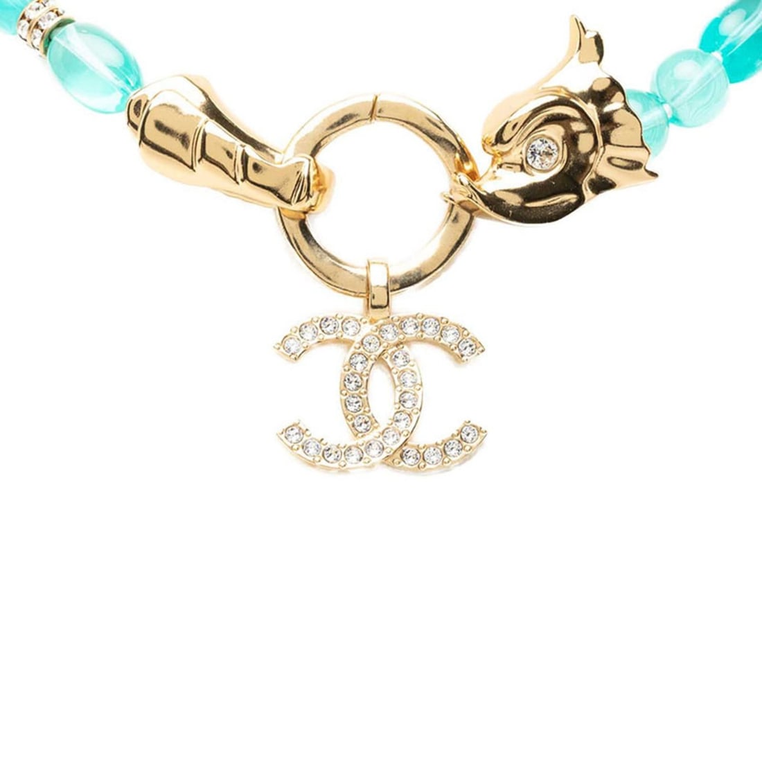 Chanel Coco Mark Necklace A23C Gold Blue Plated Rhinestone Women's CHANEL: --- Catalog ---Category: SizePendant Size: 26mm x 25.4mm / 1.02'' x 0.99''Neck Circumference: 47 cm / 18.5''Category: DesignColor: Blue, GoldStone: RhinestoneGender: WomenNecklace Type: NecklaceCatego