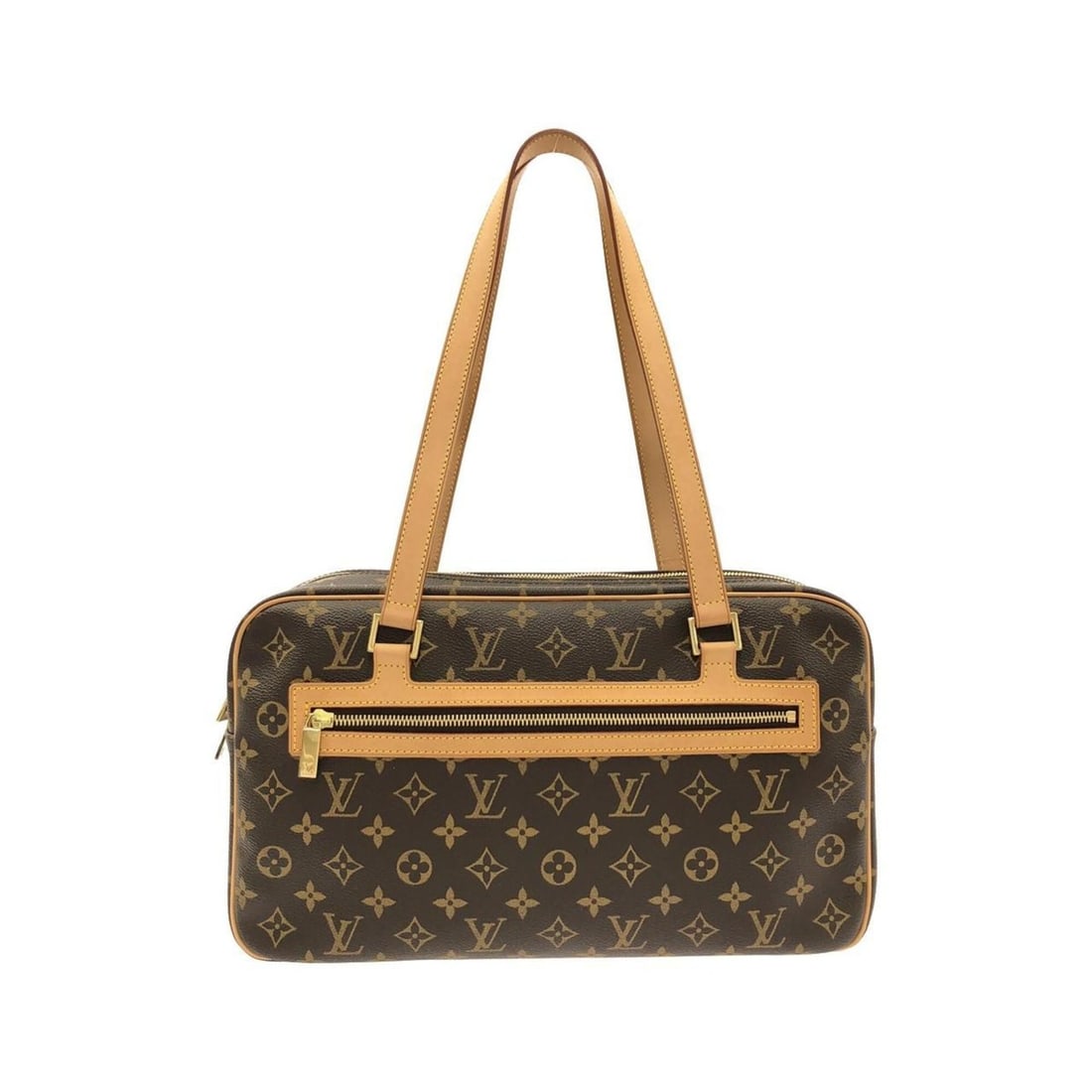 Louis Vuitton Monogram Cite GM M51181 Shoulder Bag: --- Catalog ---Category: SizeSize (HxWxD): 22cm x 37cm x 11cm / 8.66'' x 14.56'' x 4.33''Category: DesignType: Shoulder bagColor: MarronGender: WomenMaterial: Coated canvas Hardware Color: GoldCategor