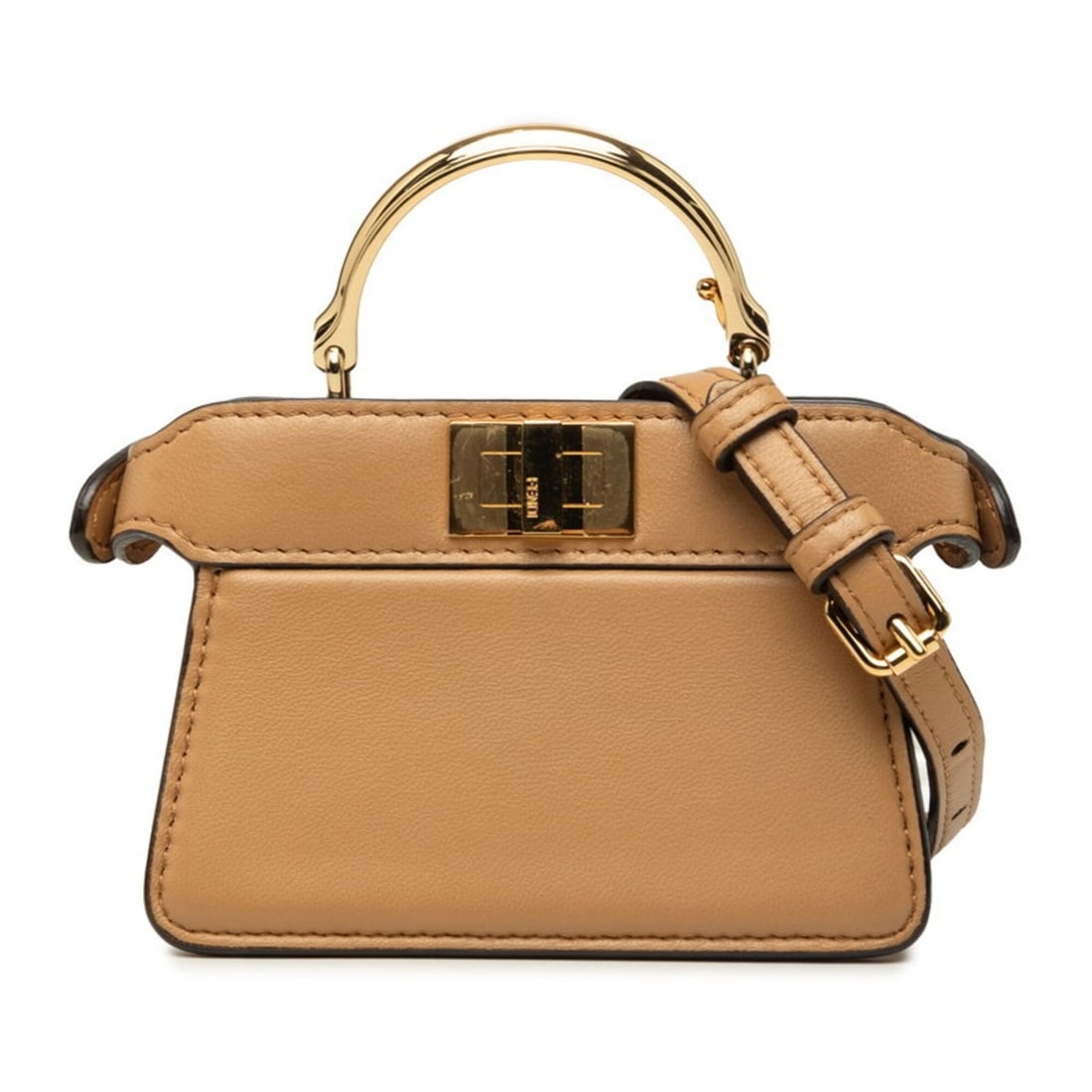 Fendi Peekaboo I.U Micro Handbag Shoulder Bag 2WAY 7AS106 Beige Women's FENDI (1 of 11)