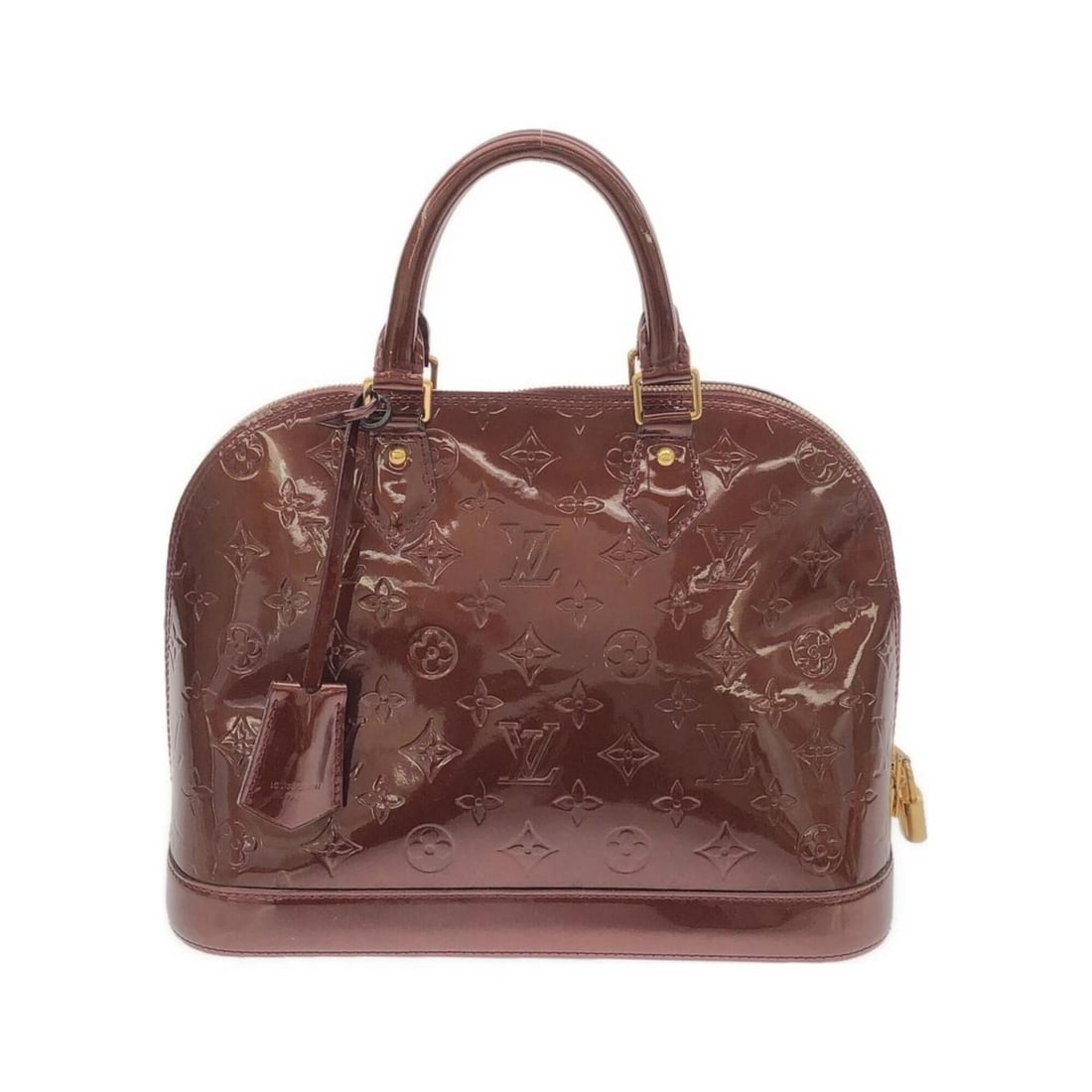 Louis Vuitton Vernis Alma PM M91691 Handbag: --- Catalog ---Category: SizeSize (HxWxD): 23.5cm x 30cm x 15cm / 9.25'' x 11.81'' x 5.9''Category: DesignType: HandbagColor: Rouge fauvisteGender: WomenMaterial: Leather Leather/Fur Type: Enamel Leat