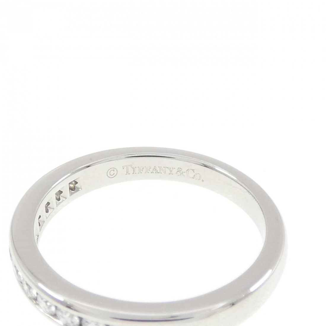 Tiffany Half Circle Channel Setting Ring - 4