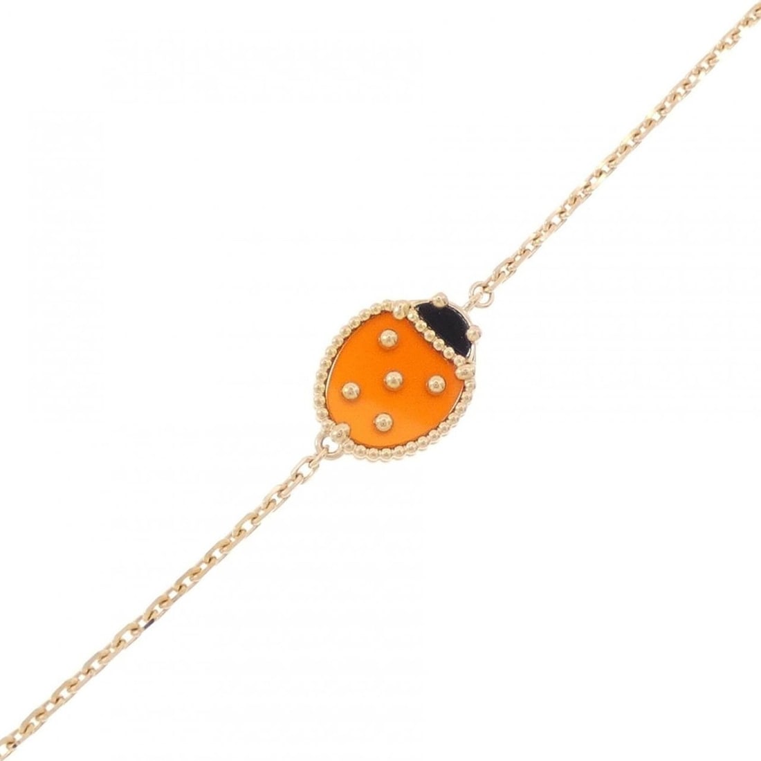Van Cleef & Arpels Lucky Spring Closed Wing Ladybug Bracelet: --- Catalog ---Category: SizeLength: 16cm - 17.5cm / 6.29'' - 6.88''Category: DesignType: Charm braceletGender: WomenMaterial: Pink gold (18K)Category: GeneralMPN: VCARP7R000Brand: Van Cleef & Arpels-