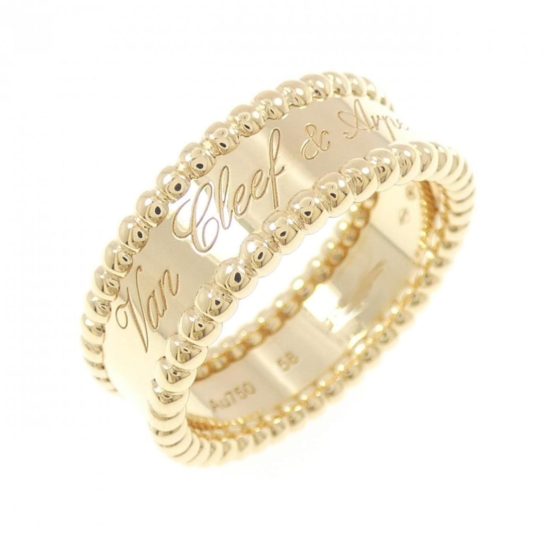 Van Cleef & Arpels Perlee Signature Ring: --- Catalog ---Category: SizeUS Size: 9Brand Size: 58Category: DesignType: Band ringGender: WomenMaterial: Yellow gold (18K)Category: GeneralMPN: VCARO3Y600Brand: Van Cleef & Arpels--- Item List ---Se