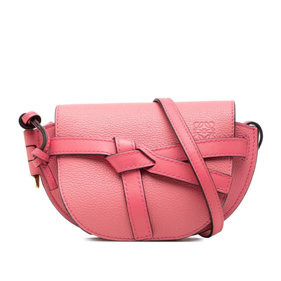 Loewe Gate Mini Shoulder Bag, Crossbody, Pink Leather, Women's LOEWE: --- Catalog ---Category: SizeSize (HxWxD): 12.5cm x 19.5cm x 7cm / 4.92'' x 7.67'' x 2.75''Category: DesignType: Shoulder bagColor: PinkGender: WomenMaterial: Leather Category: GeneralBrand: Loewe--- 