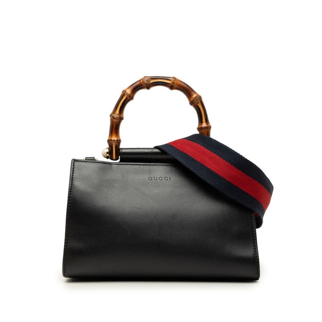 Gucci Bamboo Sherry Line Nymphaea Handbag Shoulder Bag 2WAY 470271 Black Red Leather Women's GUCCI: --- Catalog ---Category: SizeSize (HxWxD): 15cm x 23cm x 11cm / 5.9'' x 9.05'' x 4.33''Category: DesignType: Handbag, Shoulder bagColor: Black, Red colorGender: WomenMaterial: Bamboo , Leather Categor