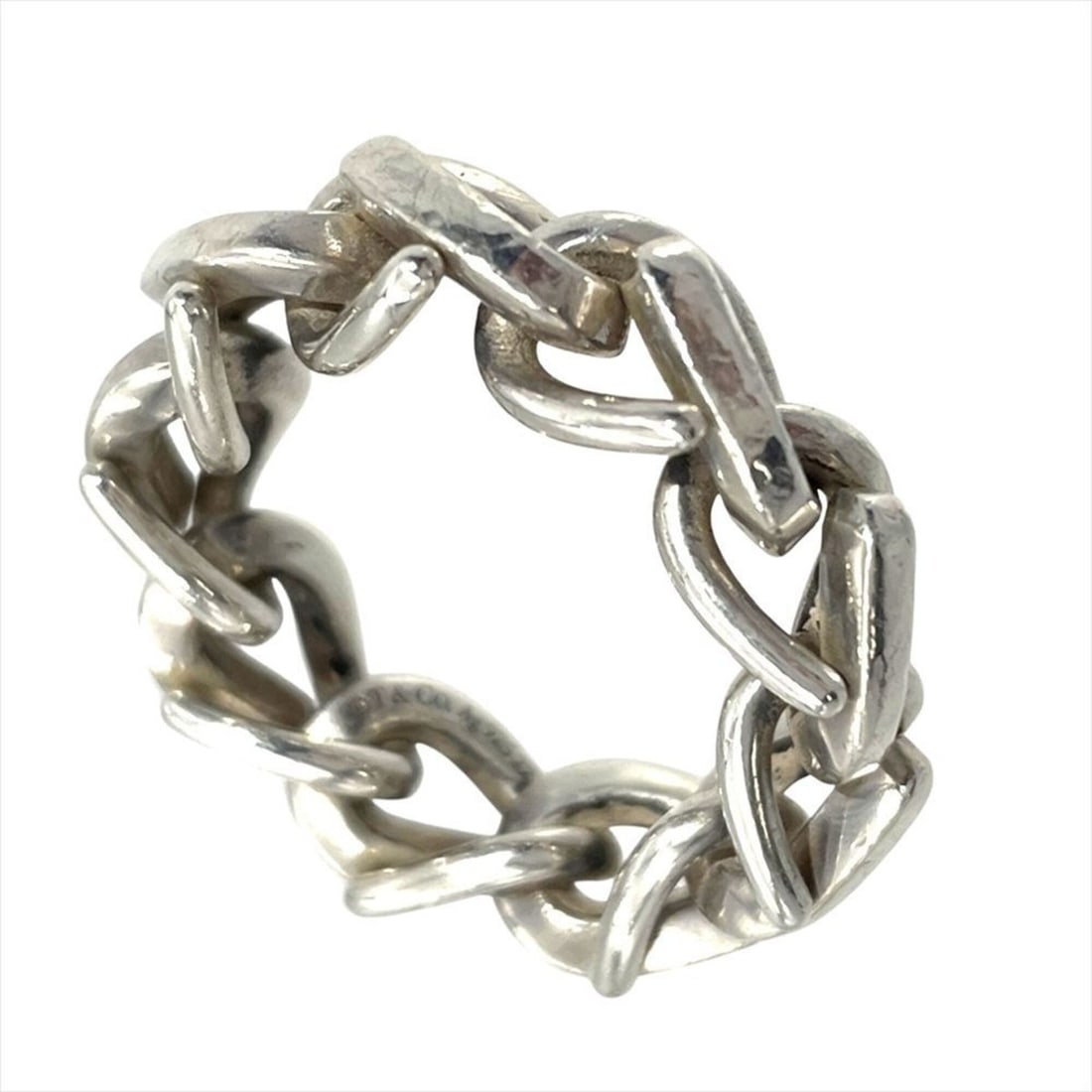 Tiffany & Co. Forgelink Ring, approximately 10.8g, SV925, silver hardware, women's ring.: --- Catalog ---Category: SizeJP Size: 12.5US Size: 6.5Category: DesignType: Band ringColor: SilverGender: WomenMaterial: Silver 925Category: GeneralBrand: Tiffany--- Item List ---Section: ConditionRan