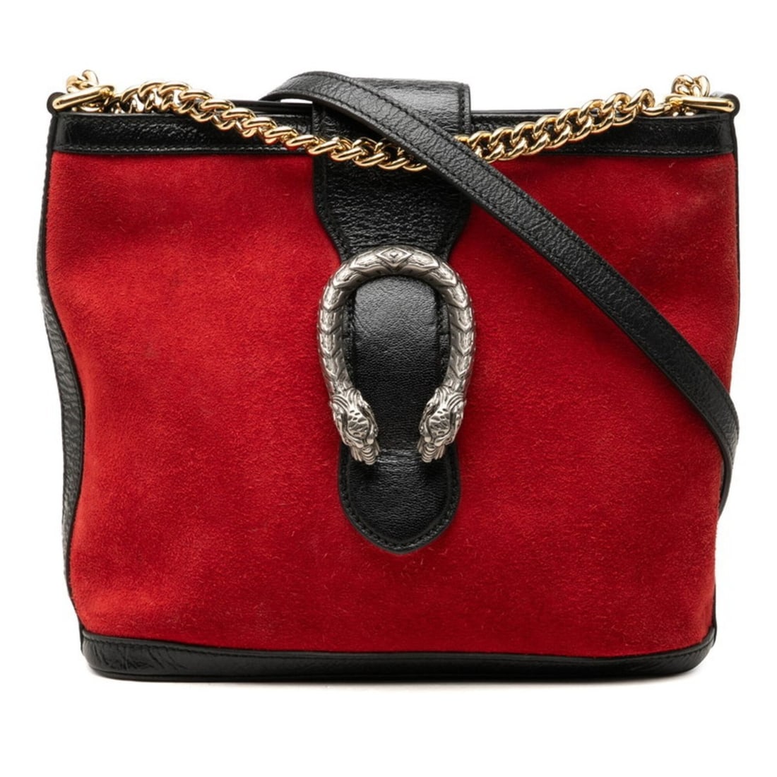 Gucci Dionysus Chain Shoulder Bag 499622 Red Black Suede Leather Women's GUCCI: --- Catalog ---Category: SizeSize (HxWxD): 21cm x 24cm x 7.5cm / 8.26'' x 9.44'' x 2.95''Category: DesignType: Shoulder bagColor: Black, Red colorGender: WomenMaterial: Suede , Leather Category: Gener