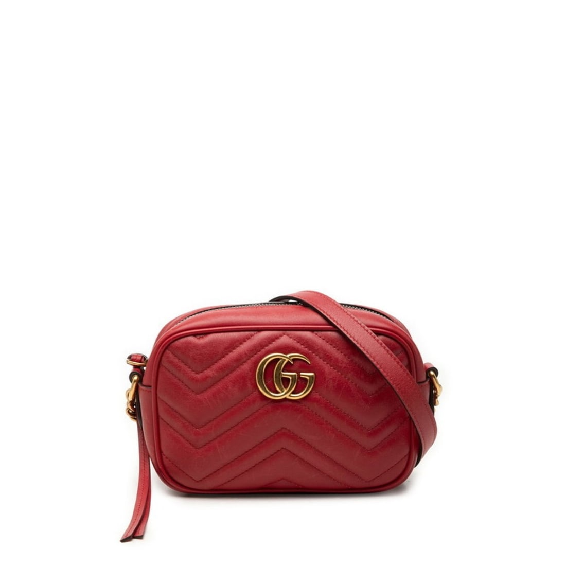 Gucci GG Marmont Quilted Crossbody Chain Shoulder Bag 448065 Red Leather Women's GUCCI: --- Catalog ---Category: SizeSize (HxWxD): 12cm x 17.5cm x 5.5cm / 4.72'' x 6.88'' x 2.16''Category: DesignType: Shoulder bagColor: Red colorGender: WomenMaterial: Quilting Category: GeneralMPN: 44806