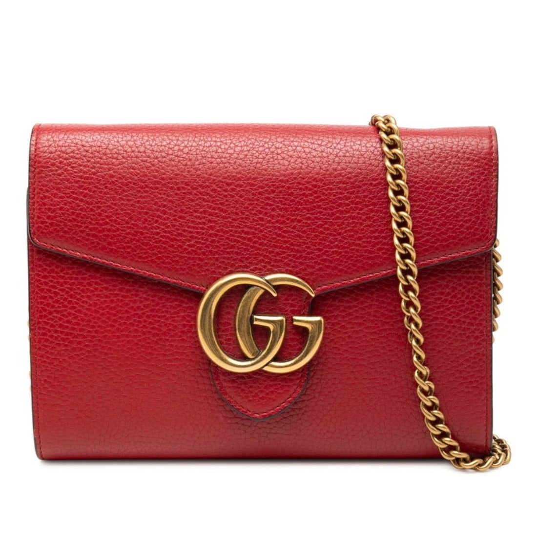 Gucci GG Marmont Crossbody Wallet Chain Shoulder Bag 401232 Red Leather Women's GUCCI: --- Catalog ---Category: SizeSize (HxWxD): 15cm x 20cm x 3cm / 5.9'' x 7.87'' x 1.18''Category: DesignType: Shoulder bagColor: Red colorGender: WomenMaterial: Leather Category: GeneralMPN: 401232Brand